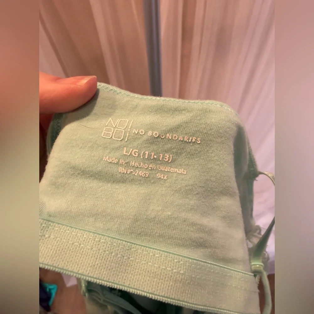 No Boundaries Mint Lace Trim Camisole Tank Top Size L (11–13) - Picture 3 of 4